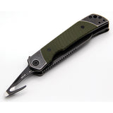 Revo Duo Framelock OD Green G10 Folding 9Cr18MoV Sheepsfoot Pocket Knife DUOSGRN