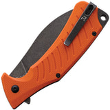 Revo Ness Pocket Knife Linerlock Orange G10 Folding D2 Steel Blade NESSORG