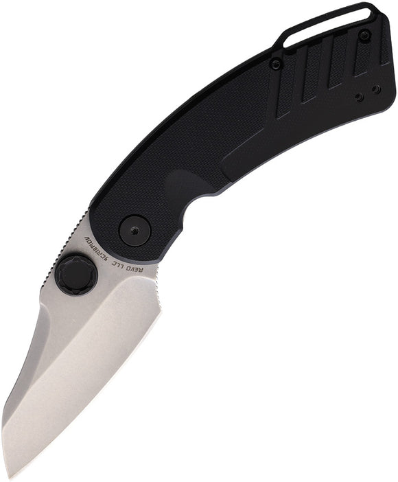 Revo Recoil Linerlock A/O Black G10 Folding 9Cr18MoV Pocket Knife RECAOBLK