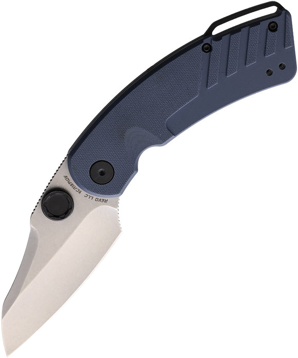 Revo Recoil Linerlock A/O Blue-Gray G10 Folding 9Cr18MoV Pocket Knife RECAOGRY