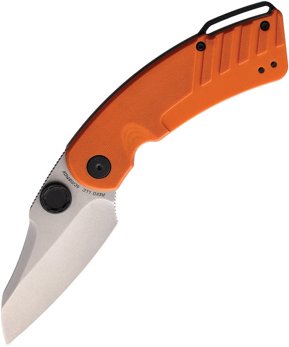 Revo Recoil Linerlock A/O Orange G10 Folding 9Cr18MoV Pocket Knife RECAOORG