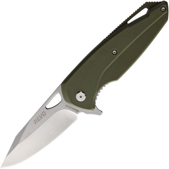 Revo Vipera XL Linerlock A/O Green G10 Folding 8Cr14MoV Pocket Knife VIPXLODG