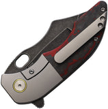 Red Horse Knife Works War Pig Carbon Fiber & Titanium Folding Pocket Knife 035