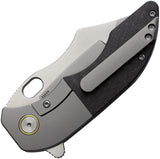Red Horse Knife Works War Pig Carbon Fiber & Titanium Folding Pocket Knife 036