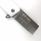 RIVE Knives Rogue Mini Pocket Knife Linerlock Silver Aluminum Folding AUS-8 002