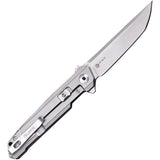 RUIKE M126-TZ  Framelock Gray Titanium Folding Bohler N690 Pocket Knife M126TZ