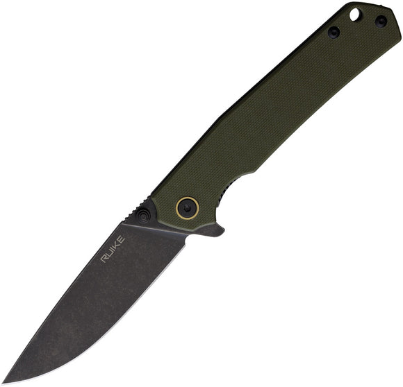 RUIKE P801 Framelock Green G10 & Stainless Folding 14C28N Pocket Knife P801G