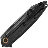 RUIKE P831 Framelock Black Smooth Folding 14C28N Steel Pocket Knife P831SSB