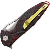 Rike Knife Hummingbird Plus Black & Red Carbon Fiber hbprcf