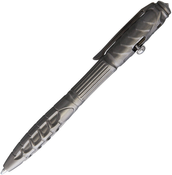 Rike Knife Black Titanium Glass Breaker Pen w/ Storage Case Pouch TR01