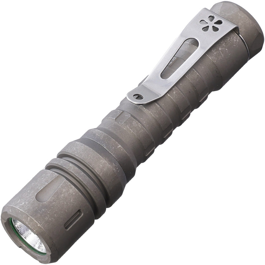 ReyLight LANapple Grey Titanium Smooth Water Resistant Flashlight