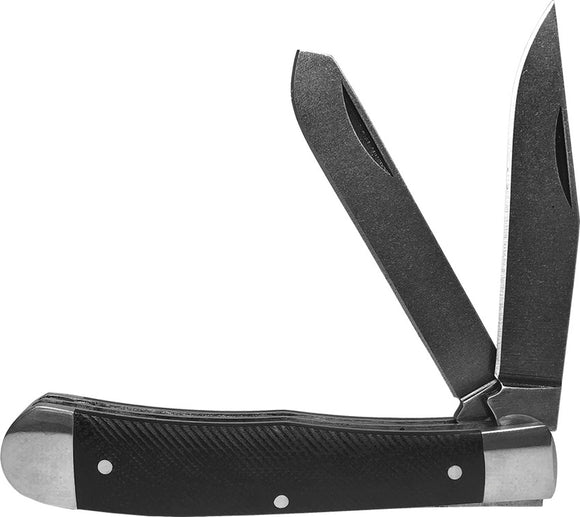Roper Trapper Pocket Knife Slip Joint Black G10 Folding D2 Steel Blade 0002XGB