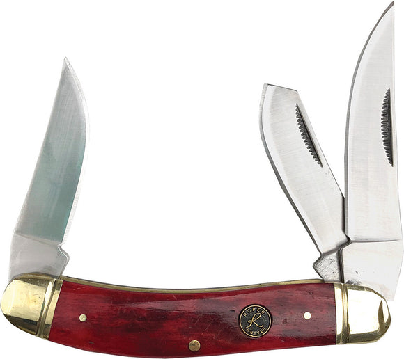 Roper Sowbelly Stockman Pocket Knife Slip Joint Red Bone Folding Steel 0010CRB