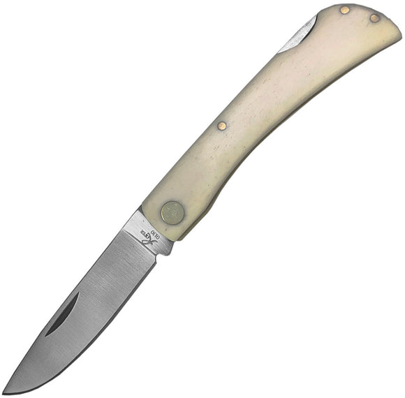 Roper Tumbleweed Pocket Knife Lockback White Bone Folding Steel Blade 0032WB