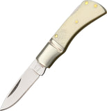 Rough Rider Little Mustang Lockback Folding Blade White Bone Handle Knife 1296   - On Sale