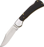 Rough Rider Lockback Black Wood Handle Heavy Hunter Folding Blade Knife 1354