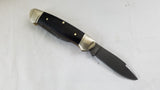 Rough Rider Canoe High Carbon Steel Black G10 Handle Folding Blade Knife 1571