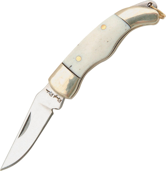 Rough Rider Miniature Folder White Bone Handle Folding Clip Pt Blade Knife 167