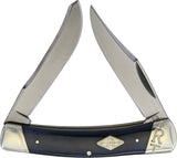 Rough Rider Large Moose Black Titanium Bone Handle Folding Blades Knife 1775