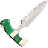 Rough Ryder Dagger Lockback Green Folding Knife + Black Nylon Belt Sheath 2000