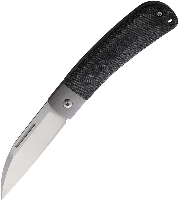 Rough Ryder APTA Pocket Knife Slip Joint Gray & Blue Micarta Folding VG-10 2285