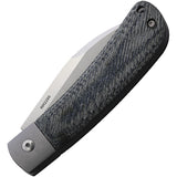 Rough Ryder APTA Pocket Knife Slip Joint Gray & Blue Micarta Folding VG-10 2285