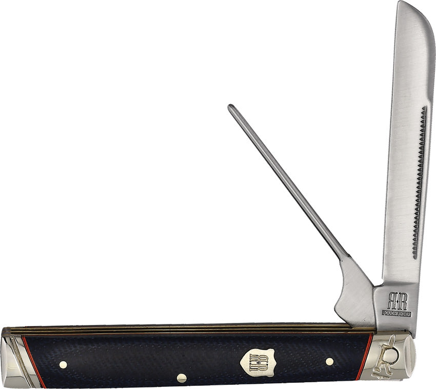 Rough Ryder Pipe Doctor Slip Joint Denim Micarta Folding Pocket