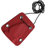 Rough Ryder Cardinal Black Stainless Fixed Blade Neck Knife w/ Kydex Sheath 2396