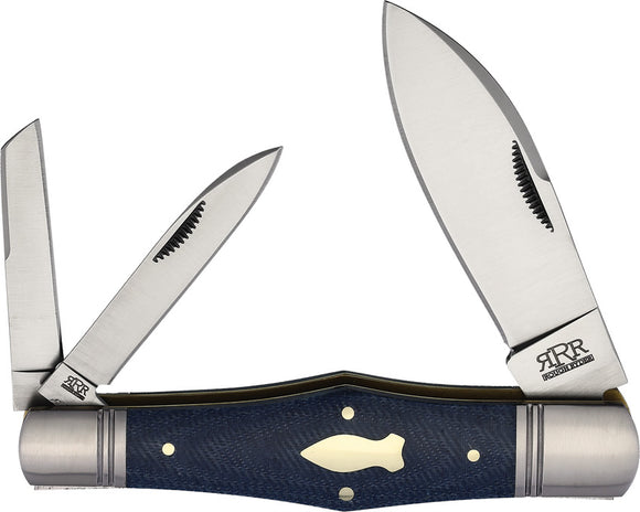 Rough Ryder Reserve Swell Center Whittler Micarta Folding D2 Pocket Knife 003BM