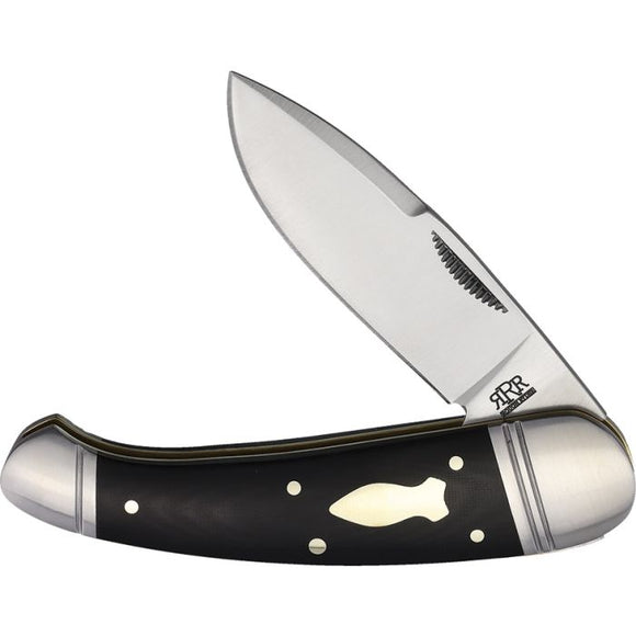 Rough Ryder Reserve Panthera Ebony Wood Folding Stainless Pocket Knife 020