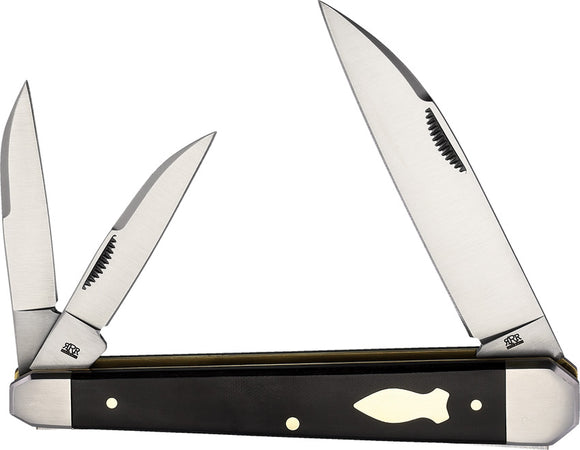 Rough Ryder Reserve Whittler Black Micarta Folding Stainless Pocket Knife 022