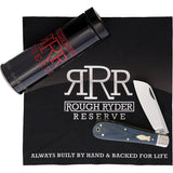 Rough Ryder Reserve Patriarch Denim Micarta Folding D2 Steel Pocket Knife 023