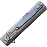 Rough Ryder Reserve Framelock Blue G10 & CF Folding D2 Steel Pocket Knife 035