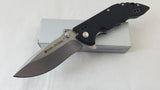 Real Steel E77 Black G-10 Handle Folding Knife Plain Edge blade - 5115