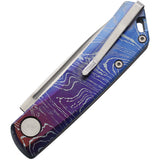 Real Steel Luna TC Slip Joint Waves Titanium Folding N690 Pocket Knife 7001TC07