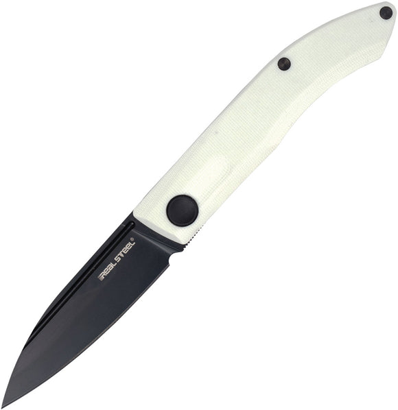 Real Steel Stella Pocket Knife Slip Joint White G10 Folding VG-10 Blade 7051BW