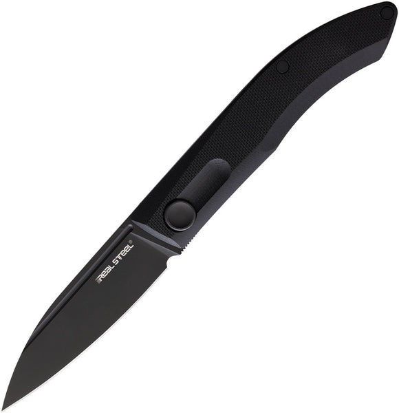 Real Steel Stella Slip Joint Black G10 Folding VG-10 Spear Pt Pocket Knife 7051B
