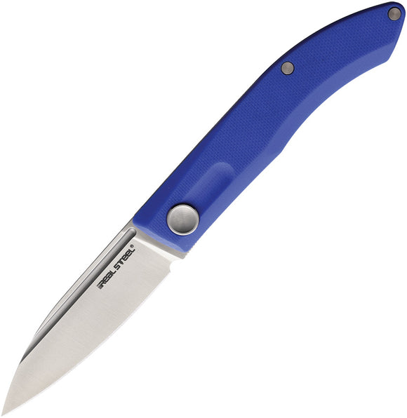 Real Steel Stella Slip Joint Blue G10 Folding VG-10 Spear Pt Pocket Knife 7059