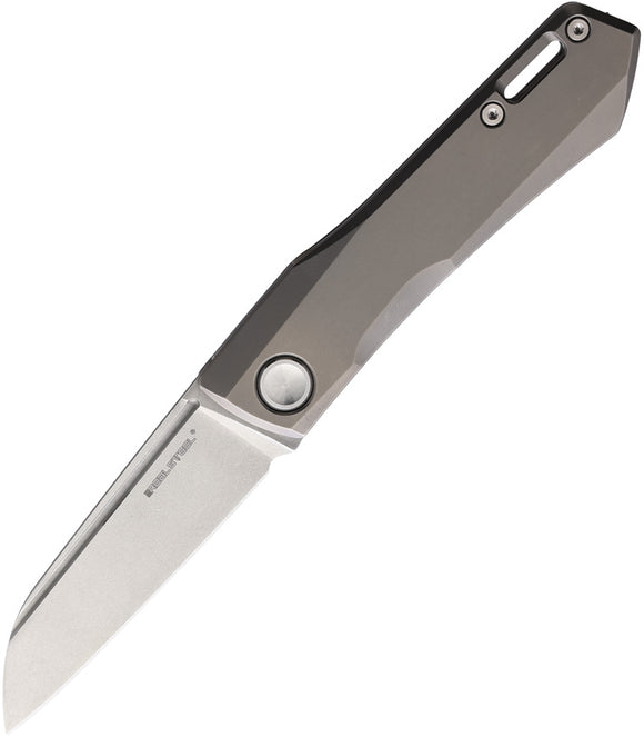 Real Steel Solis Split Joint Titanium Folding N690 Stainless Pocket Knife 7061S