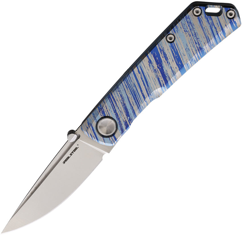 Real Steel Luna Boost Framelock Wind Titanium Folding N690 Pocket