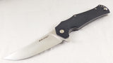 Real Steel Archangel Linerlock Chad Los Banos Black Folding Knife 7251