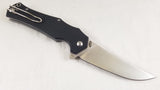 Real Steel Archangel Linerlock Chad Los Banos Black Folding Knife 7251