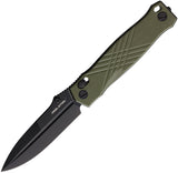 Real Steel Muninn Slide Lock Green G10 Folding VG-10 Pocket Knife 7752GB