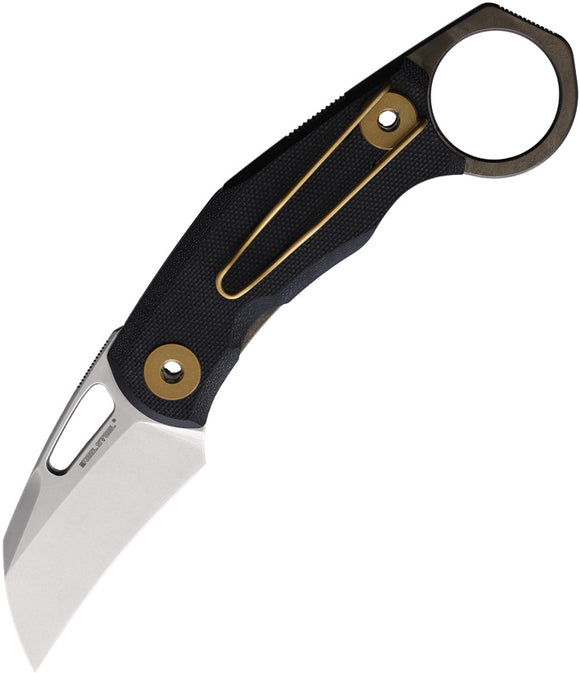 Real Steel Shade Pocket Knife Framelock Bronze & Black G10 Folding D2 Steel 7915