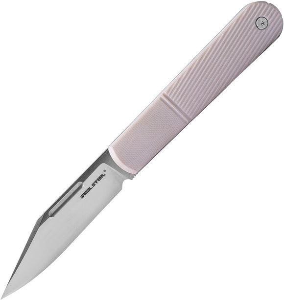 Real Steel Barlow RB5 Slip Joint Ivory G10 Folding N690 Pocket Knife 8022I