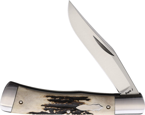 Old School Knifeworks Ruple 1 Trapper Stag Folding VG-10 Pocket Knife UP1NS