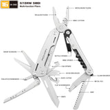 ROXON STORM Upgraded 16 n 1 Stainless Multi-Tool Pliers Wire Cutters S801S