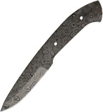 Alabama Damascus Steel 8" Full Tang Fixed Blade Knife Blank