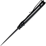 SENCUT Serene Button Lock Black Aluminum Folding D2 Steel Pocket Knife 21022B1