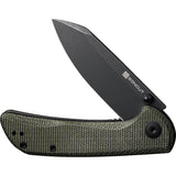 SENCUT Fritch Linerlock Green Micarta Folding 9Cr18 Spey Pt Pocket Knife 220141